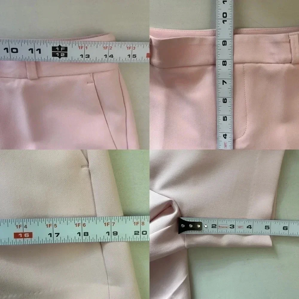 Banana Republic Tailored Shorts  Stretch Crepe Blush Pink Size 0 NWT - Picture 10 of 16